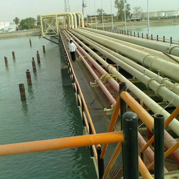 mahshahr oil terminal pipe line project